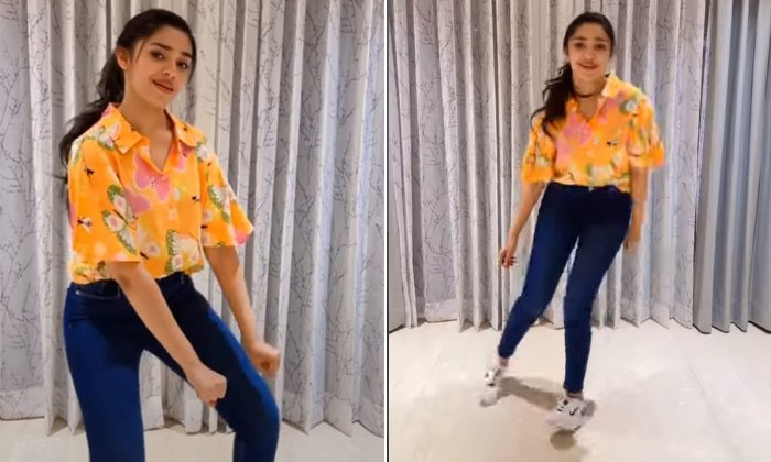  Uppena Heroine Kriti Shetty Dance Video Details, Kriti Shetty, Dance Video, Krit-TeluguStop.com