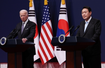  Yoon, Biden Agree To Expand Joint Military Exercises To Cope With N.korea Threat-TeluguStop.com
