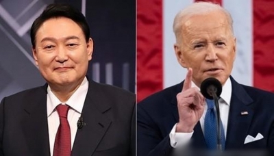  Yoon, Biden To Discuss N.korean Provocations During 1st Summit-TeluguStop.com