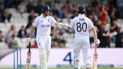  3rd Test: Pope, Root Put England On Route To A Clean Sweep After Leach's Five Wi-TeluguStop.com