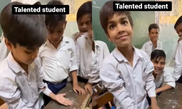  A School Student Is Doing Tricks   , School Student, Magic, Latest News, Viral L-TeluguStop.com