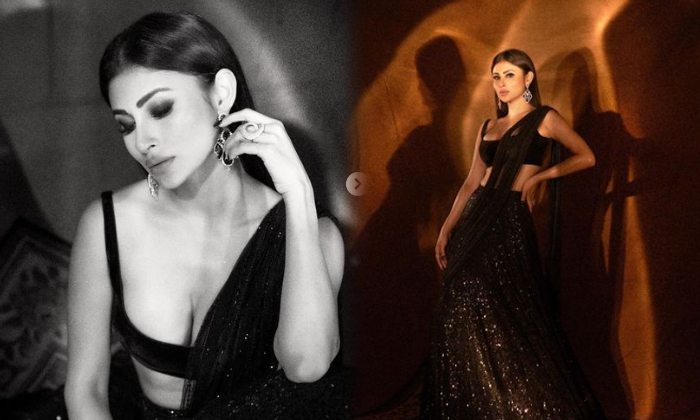 Beauty Mouni Roy black Saree Hot Awesome Poses-telugu Actress Photos Beauty Mouni Roy black Saree Hot Awesome Poses - Ac High Resolution Photo