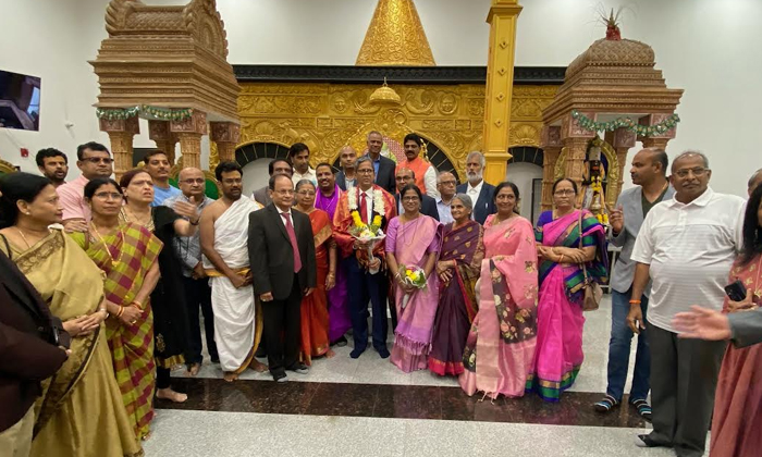  Chief Justice Of India Nv Ramana Visits New Jersey Syedatta Peetha , Nv Ramana,-TeluguStop.com