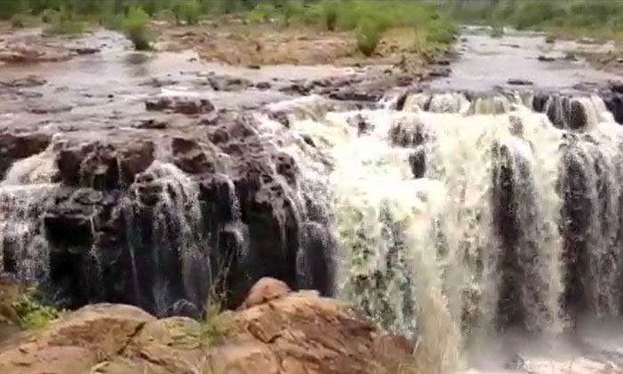  Impressive Waterfall In Mulugu District Mulugu District, Waterfall , Vajdu , Ch-TeluguStop.com