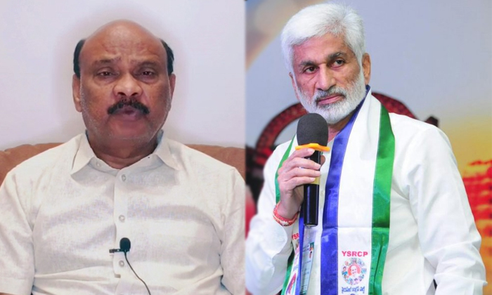  Social Media War Between Vijayasaireddy And Ayyannapatrudu Details,  Andhra Prad-TeluguStop.com