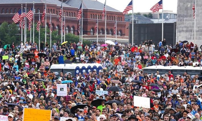 Tens Of Thousands Rally Against Gun Violence In Washington, Across America, Gun Tens Of Thousands Rally Against Gun Violence In Washington, Across America, Gun-TeluguStop.com