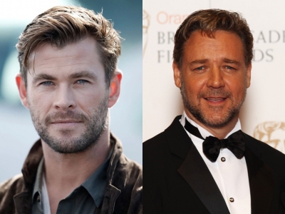  Chris Hemsworth Fanboys Over 'thor: Love And Thunder' Co-star Russell Crowe-TeluguStop.com