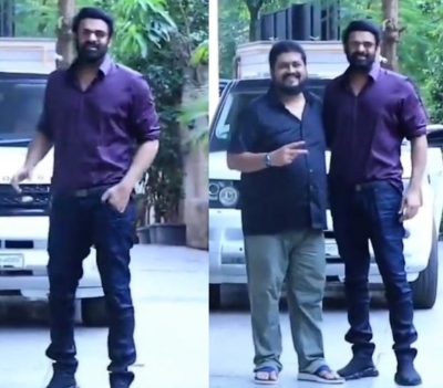  Prabhas' Photo In Om Raut's Bandra Flat Goes Viral-TeluguStop.com