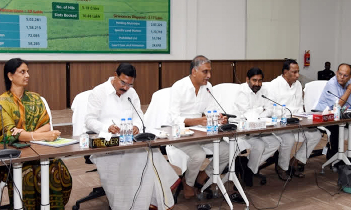  Telangana Government Ministers Committee Under Harish Rao To Solve Dharani Probl-TeluguStop.com