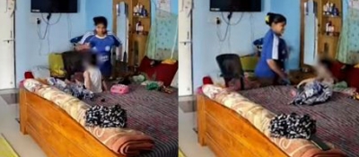  Video Shows 2-yr-old Thrashed By Nanny In Mp's Jabalpur-TeluguStop.com