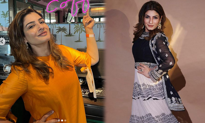 Actress Raveena Tandon Looks Stunningly Gorgeous In This Clicks-telugu Actress Photos Actress Raveena Tandon Looks Stunn High Resolution Photo