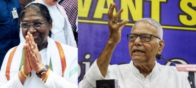  Draupadi Murmu Leading Against Yashwant Sinha After First Round Of Counting-TeluguStop.com