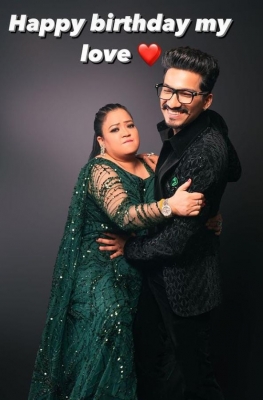  Haarsh Limbachiyaa Wishes Wife And Comedienne Bharti Singh On Her B'day-TeluguStop.com