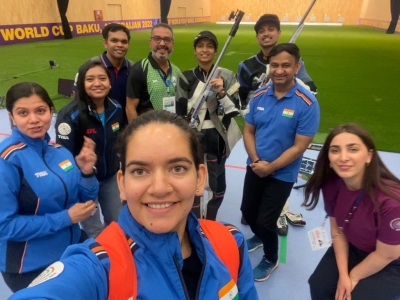  Indian Shooting Team Embarks Upon Changwon World Cup With World Championships In-TeluguStop.com