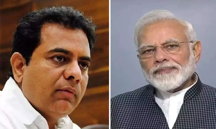  Ktr Satirical Tweet On Prime Minister Modi Details, Ktr, Kcr, Telangana, Telanga-TeluguStop.com