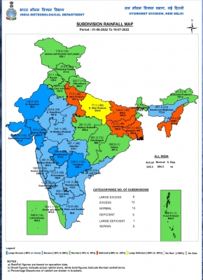  'large Deficient' Rainfall For Up So Far, Imd Warns Of Extreme Rains From July 1-TeluguStop.com