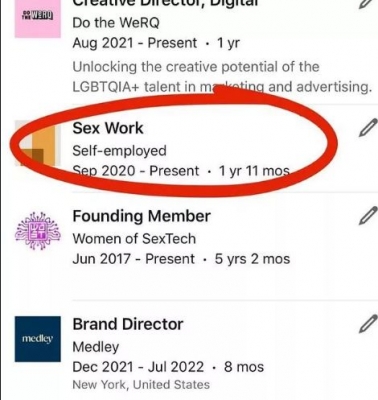  Netizens Applaud Woman Who Adds Sex Work As Experience On Linkedin-TeluguStop.com