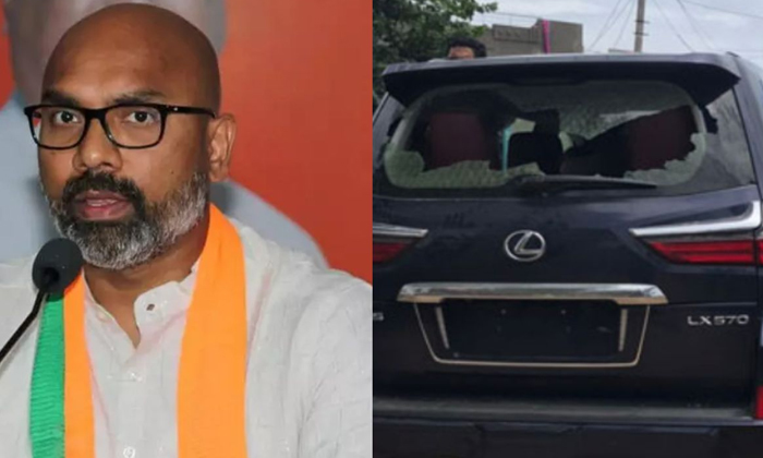 Attack On Mp Arvind Convoy! Destroy Cars , Mp Darmapuri Arvindh, Trs, Kcr, Bjp, Attack On Mp Arvind Convoy! Destroy Cars , Mp Darmapuri Arvindh, Trs, Kcr, Bjp,-TeluguStop.com