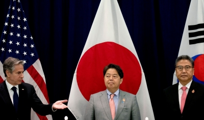  S.korea, Us, Japan Fms Agree To Bolster Cooperation On N.korea-TeluguStop.com