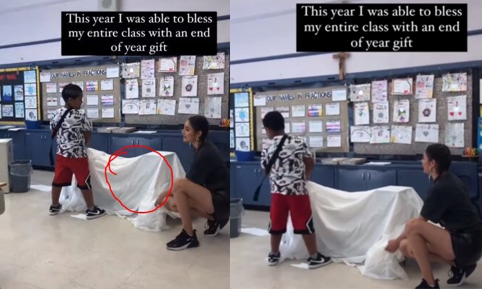  School Teacher Gifts New Shoes To Students Viral Video Details, School, Teacher,-TeluguStop.com