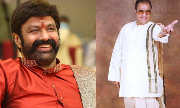  Star Hero Balakrishna Showing Affection On His Father Details Here , Balakrishna-TeluguStop.com