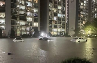  9 Dead, 7 Missing In Record Rainfall In S.korea-TeluguStop.com