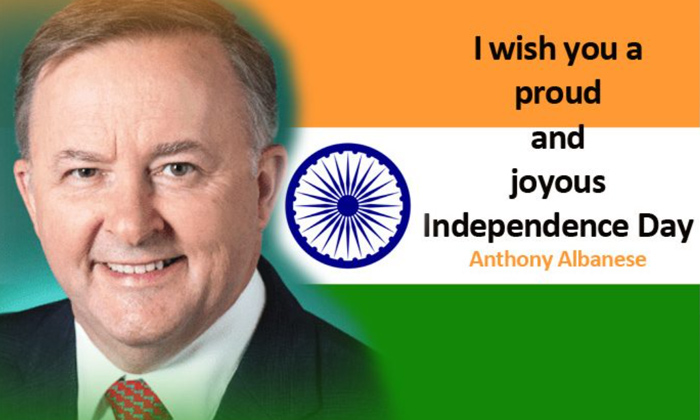  Australia Pm Anthony Albanese Wishes India On 75th Anniversary Of Independence,a-TeluguStop.com