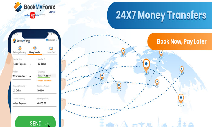 Bookmyforex Launches 24×7 International Money Transfers Introduces “book Bookmyforex Launches 24×7 International Money Transfers Introduces “book-TeluguStop.com