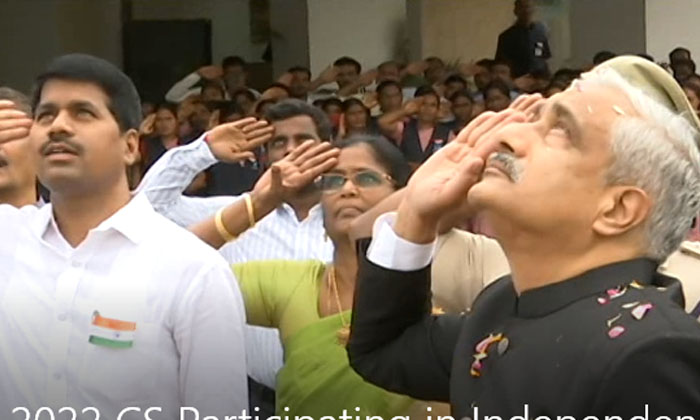  Cs Dr. Sameer Sharma Hoisted The National Flag In The Secretariat , Dr. Sameer S-TeluguStop.com