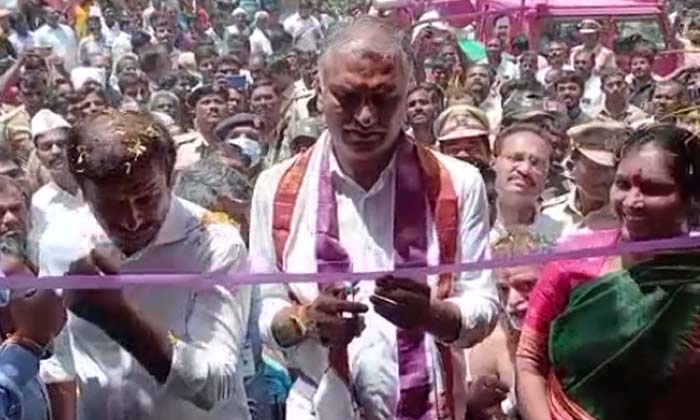 Minister Tanniru Harish Rao Started Double Bedroom Houses For The Poor, Ministe Minister Tanniru Harish Rao Started Double Bedroom Houses For The Poor, Ministe-TeluguStop.com