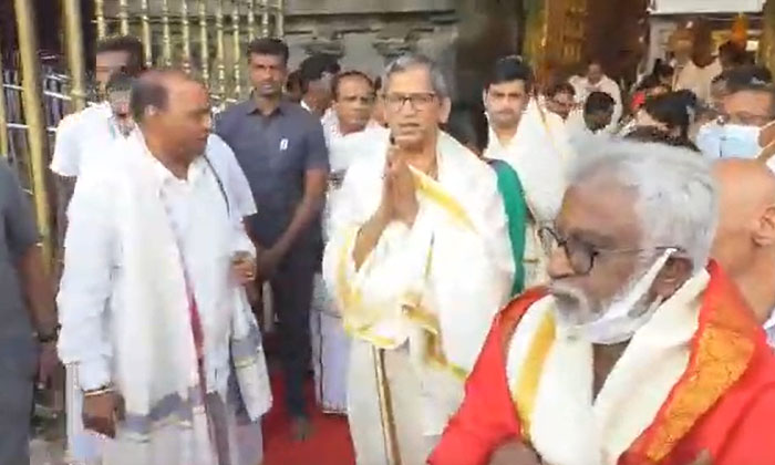  Supreme Court Chief Justice Justice N.v. Ramana Visited Tirumala Srivari , N.v.-TeluguStop.com