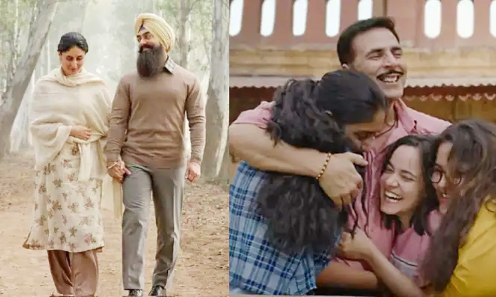  Aamir Khan Laal Singh Chadda Vs Akshay Kumar Raksha Bandhan Details,  Aamir Khan-TeluguStop.com