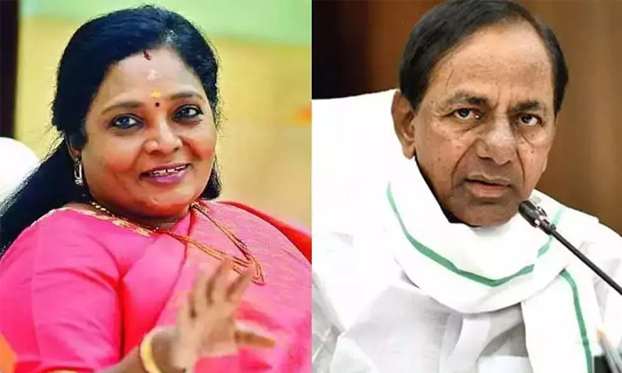  Cm Kcr Not Attended Governor Tamilisi Sounderajan At Home In Rajbhavan Details,,-TeluguStop.com