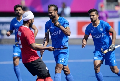  Cwg 2022: Indian Men's Hockey Team Climbs To Top Of Pool B Table With 8-0 Win Ov-TeluguStop.com
