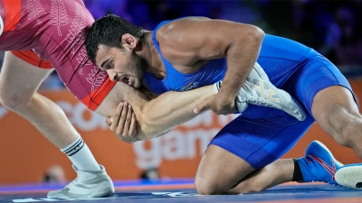  Cwg 2022: Wrestler Deepak Punia Wins Indo-pak Bout, Bags Third Gold For India-TeluguStop.com