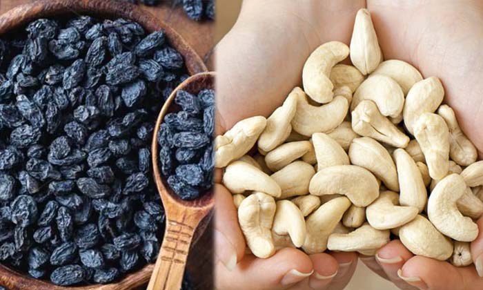 Telugu Almonds Cashews, Tips, Milk, Raisins-Telugu Health Tips