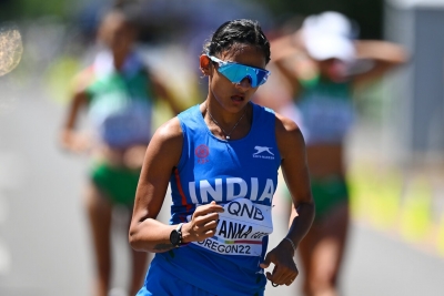  India's Priyanka Goswami Wins Silver In Race Walk, Shatters National Record-TeluguStop.com