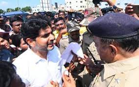  Tension In Palasa.. Nara Lokesh In Police Custody..!-TeluguStop.com