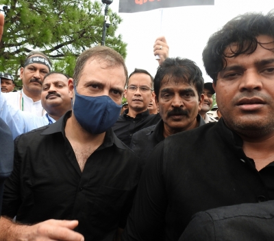  Rahul Detained During Protest Against Centre-TeluguStop.com