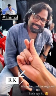 Rashmika Drops Bts Pic From 'animal' Sets, Ranbir Makes Surprise Cameo Rashmika Drops Bts Pic From 'animal' Sets, Ranbir Makes Surprise Cameo-TeluguStop.com