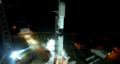  Spacex Launches 54 Starlink Satellites, Lands Rocket At Sea-TeluguStop.com