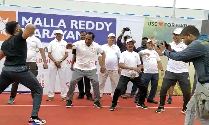  Jeedimetla: Mallareddy Narayana Organized The Cyclodhan On The Occasion Of World-TeluguStop.com