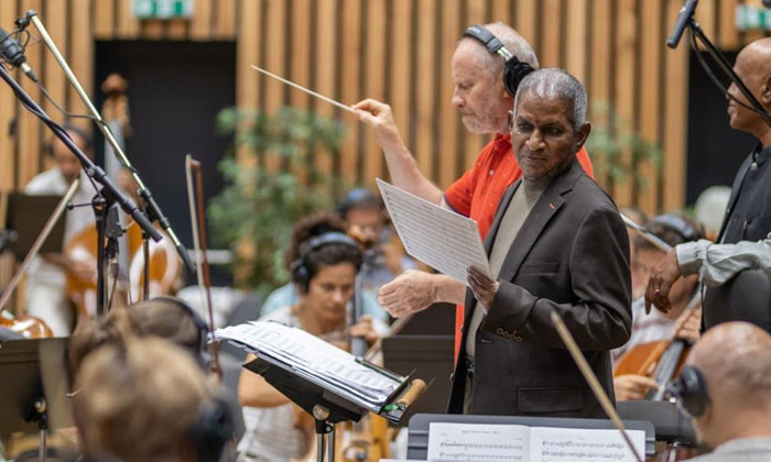  Music Maestro Ilaiyaraaja Records With The Symphony Orchestra In Budapest For Pa-TeluguStop.com