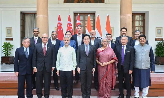  Singapore’s Deputy Pm Lawrence Wong Arrives In India For 5-day Official Visit-TeluguStop.com