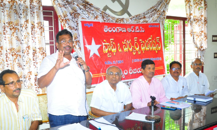  Telangana Rtc Staff And Workers Federation Meeting,tsrtc,telangana, Staff And Wo-TeluguStop.com