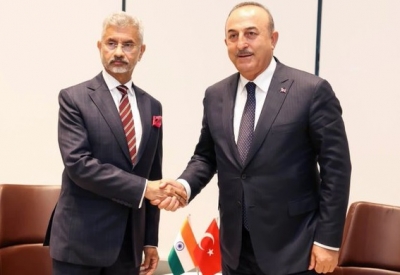  Jaishankar Meets Turkish Fm After Erdogan Tones Down Kashmir Reference-TeluguStop.com