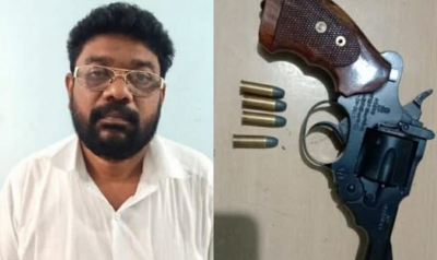 Man Arrested In K'taka For Firing At Wife Man Arrested In K'taka For Firing At Wife-TeluguStop.com