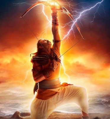  Prabhas Nails It As Lord Rama In 'adipurush' Teaser Poster-TeluguStop.com