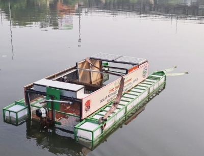 Robotic Trash Boat To Clean Gomti River Robotic Trash Boat To Clean Gomti River-TeluguStop.com