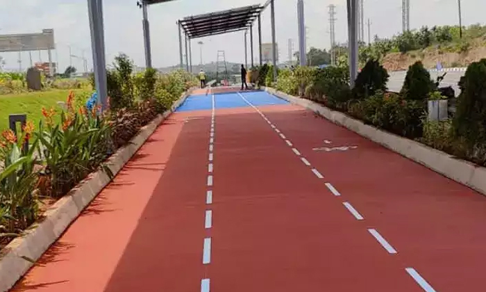 Telugu Cm Kcr, Cycle Track, Hyderabad, Hyderabad Orr, Kokapeta, Kolluru, Solar R